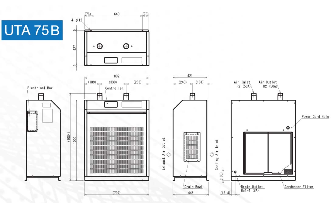 Máy sấy khí orion iron UTA 75B