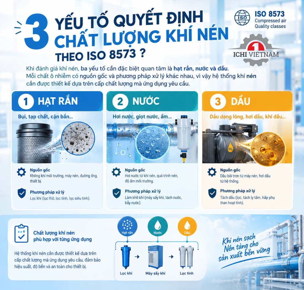 Tiêu chuẩn khí nén ISO 8573-1 _ Zalo/ Hotline: 0988.567.645
